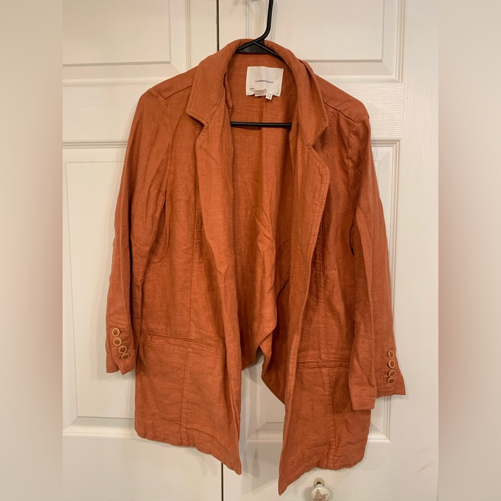 Anthropologie orange jacket